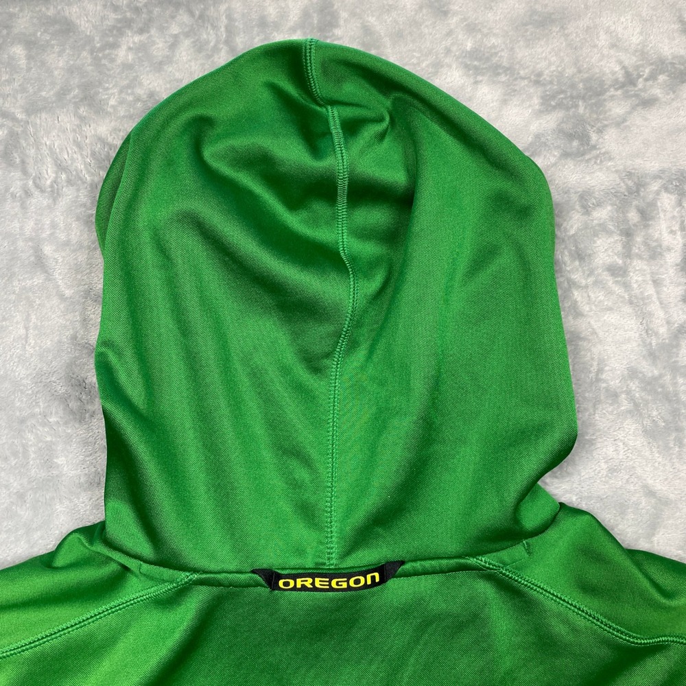 Nike Oregon Ducks Hoodie Men Large Green Fighting Ducks Mighty Oregon Pullover - Picture 11 of 12